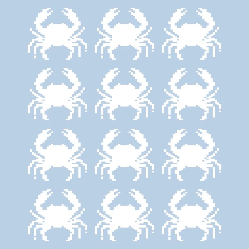 Crab Pixel Pattern Repeat