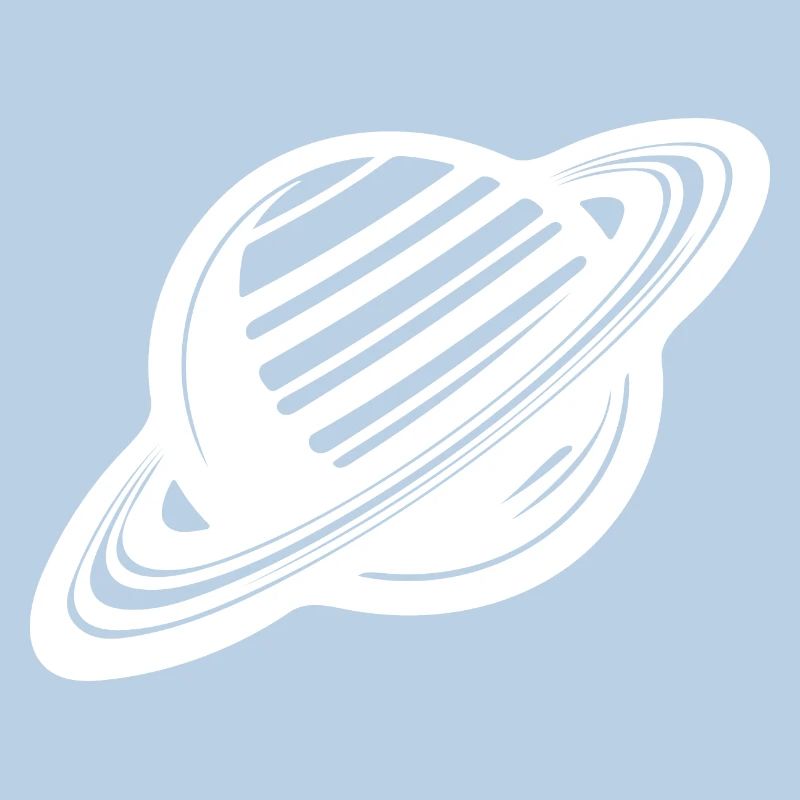 Ringed planet with ring system in the solar system