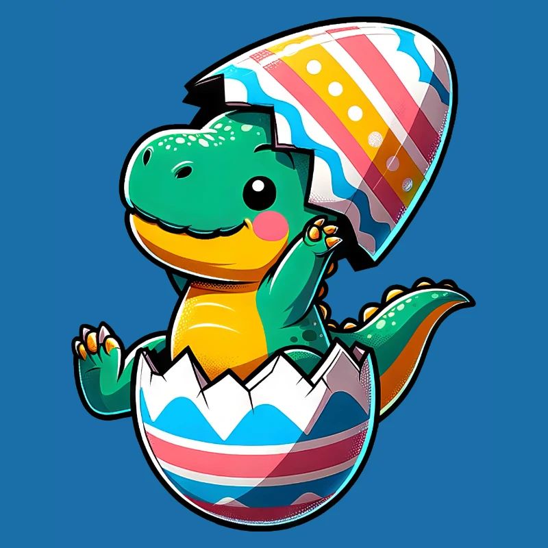 T-Rex Dino as Easter Egg, Clumsy Eggshells