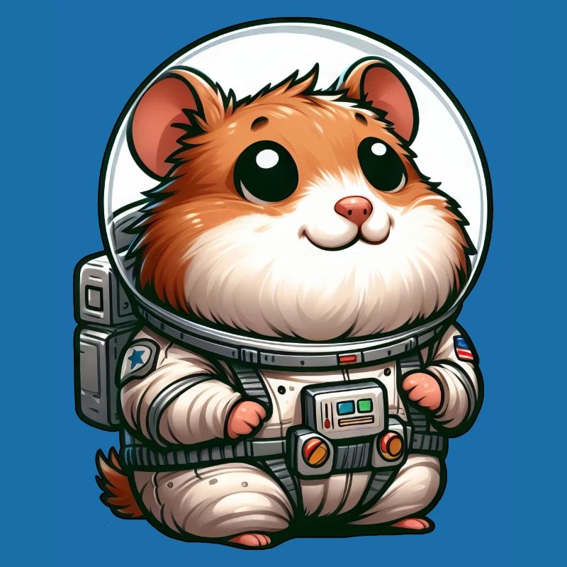 Hamster cochon d’Inde astronaute dans l’espace