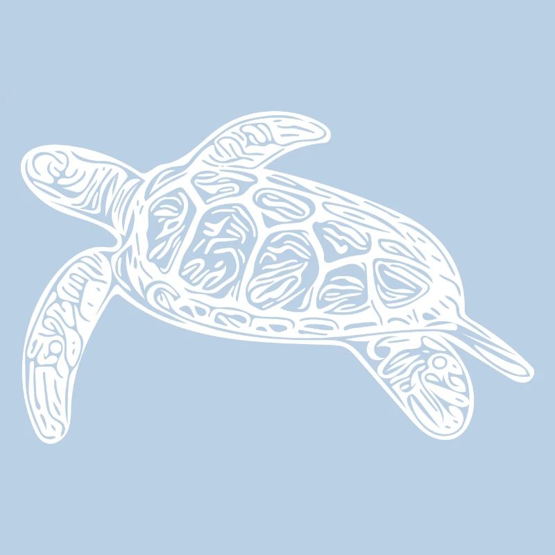 Small floating turtle