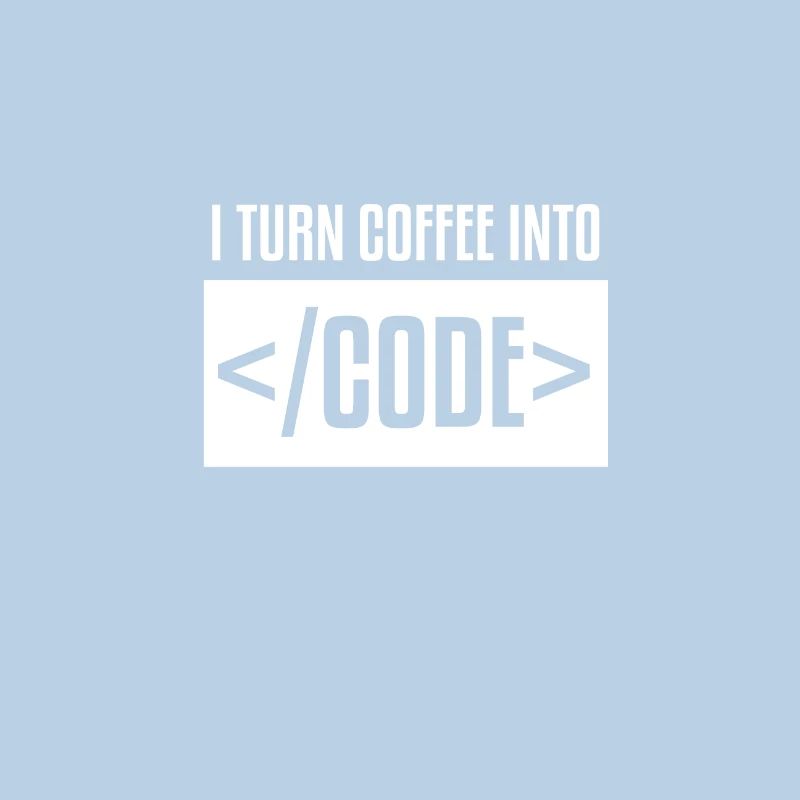 I turn coffee into code WHITE Computer T-Shirt
