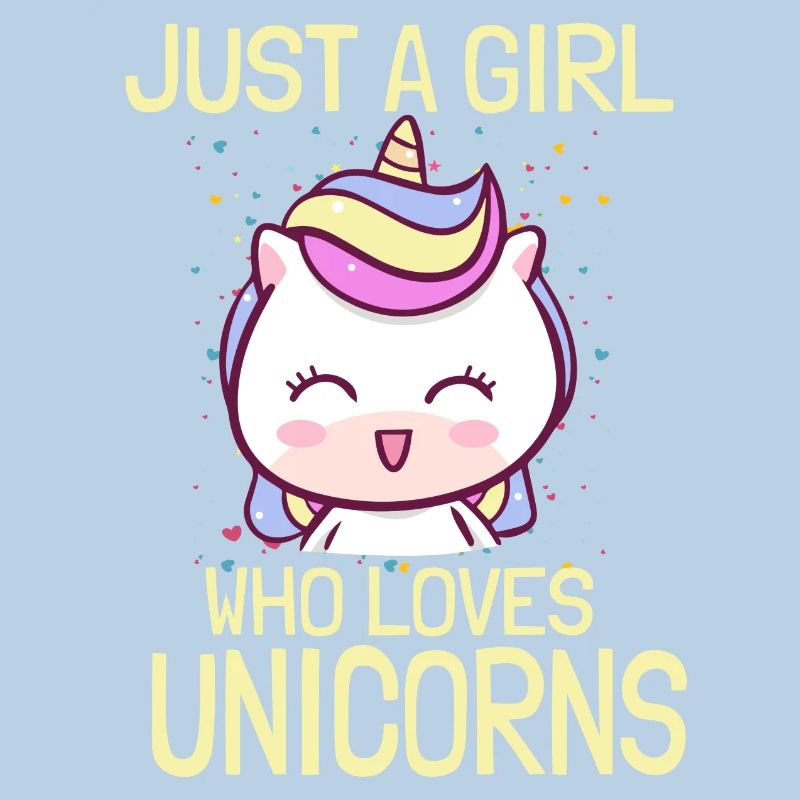 Nur ein Mädchen das Einhorn liebt