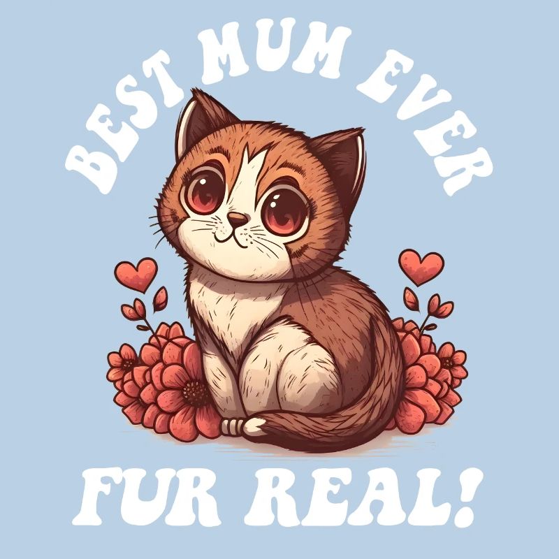 Muttertag mit Katzenfell Echt süßer Muttertag