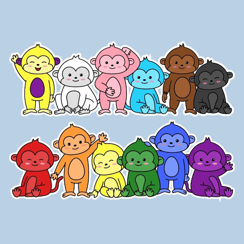 Pride Progress Flag Monkey for Equality
