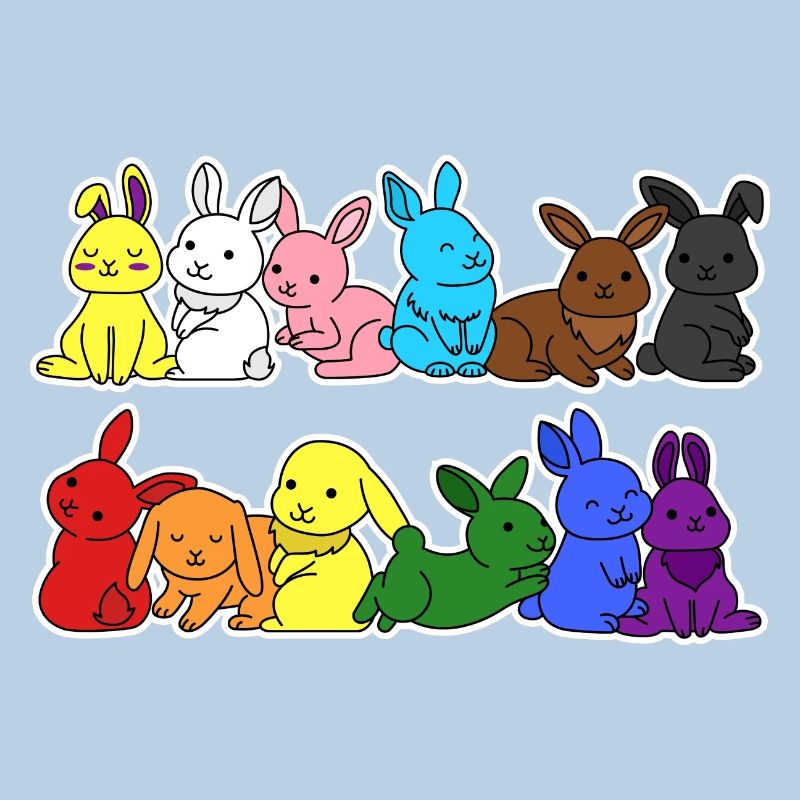 Fierté Progrès Flag Lapin Égalité