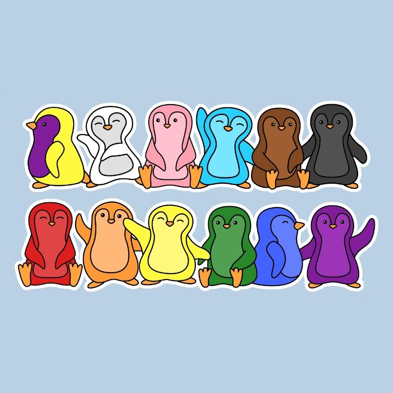 Fierté Progrès Flag Penguins Egalité