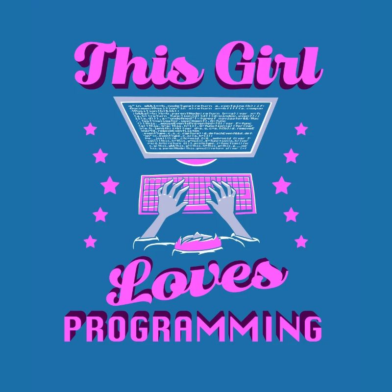Développeur Coder Programmeur Girl