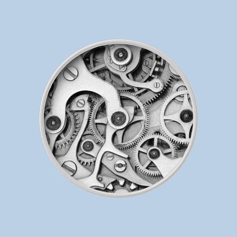 Clock - Clockwork Orange Clockwork Gear Clock