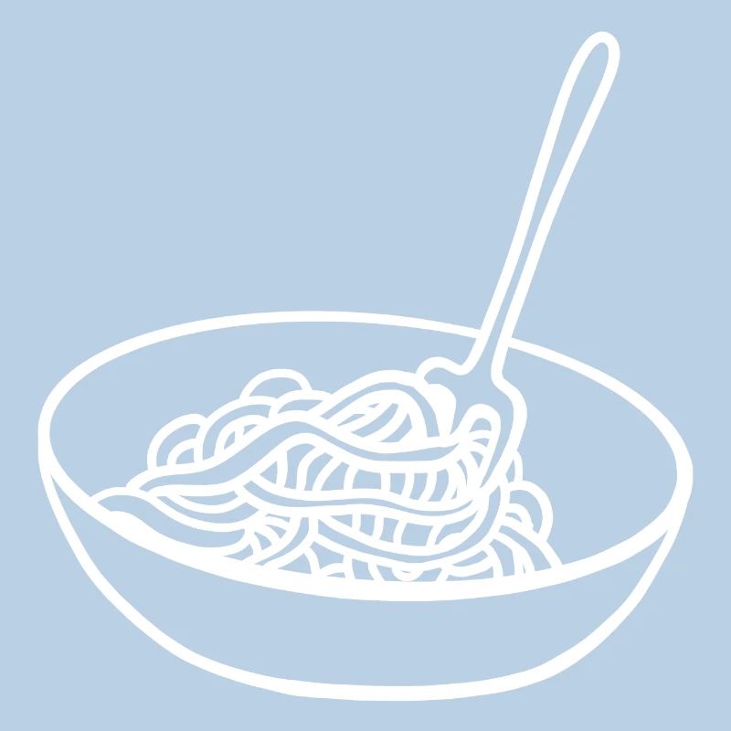 Spaghetti bowl noodles fork spaghetti server