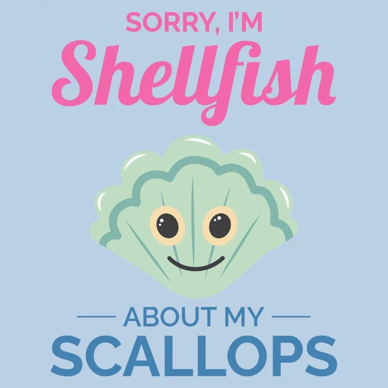 Scallop Seashells Collector Beachcomber Shellfish