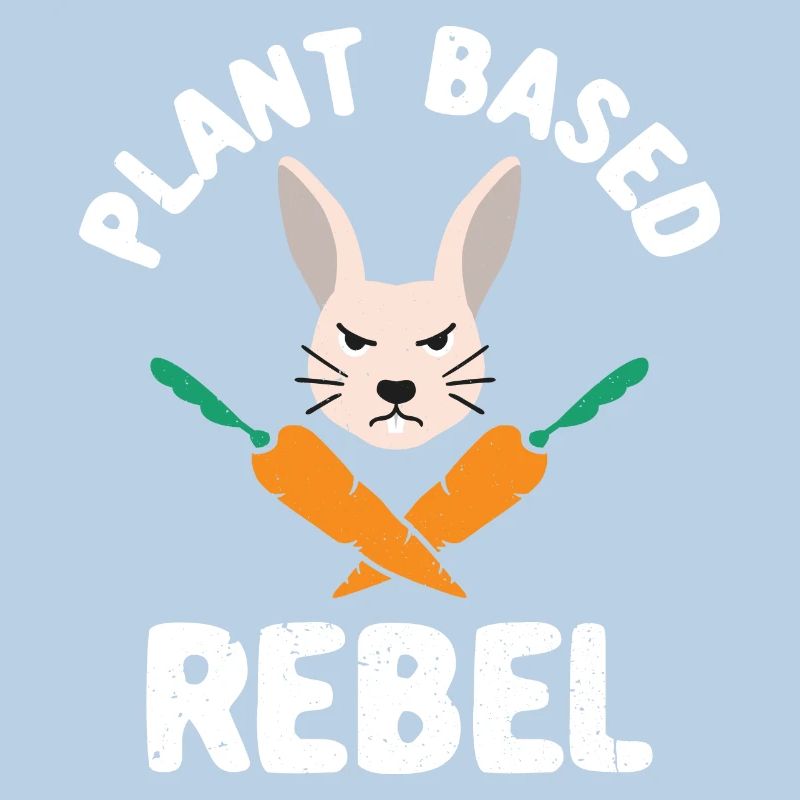 Plant Based Rebel Rabbit Funny Easter Vegan