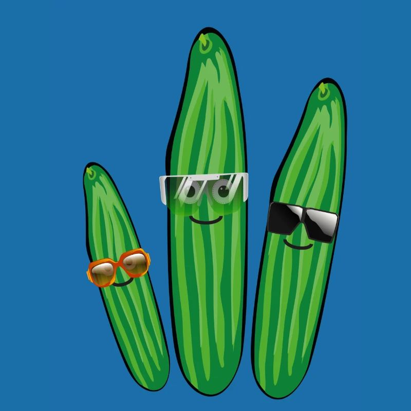 Trio de concombre,Concombre,Concombre,Concombre,Lunettes de soleil