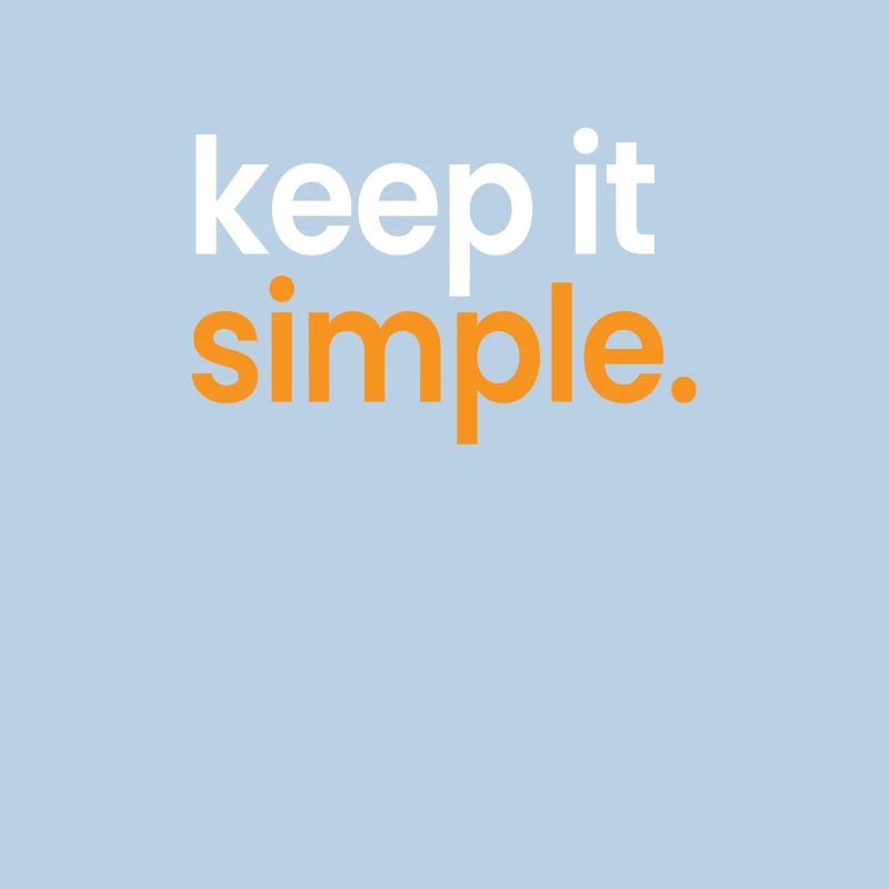 Keep It Simple Minimalismus Minimalist Einfach