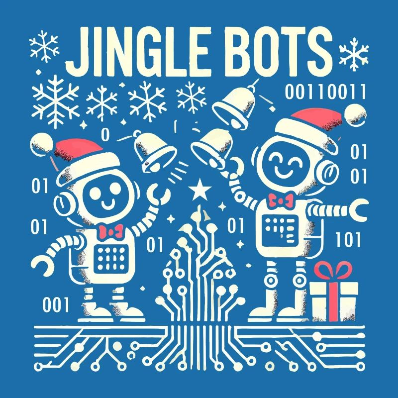 Jingle Bots - Christmas Robots with Binary Code