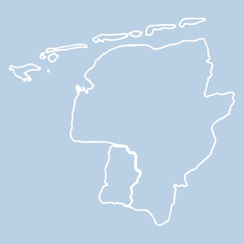 Ostfriesland map silhouette - gift idea