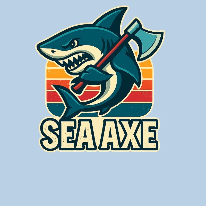 conception de hache de mer de requin