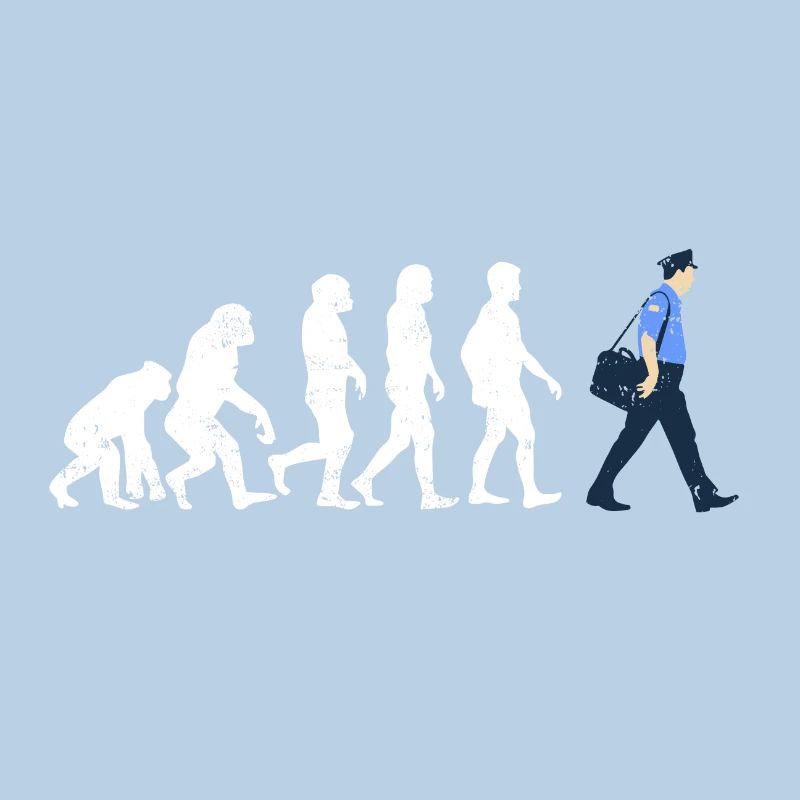 Postbote Evolution geschenk job beruf post brief