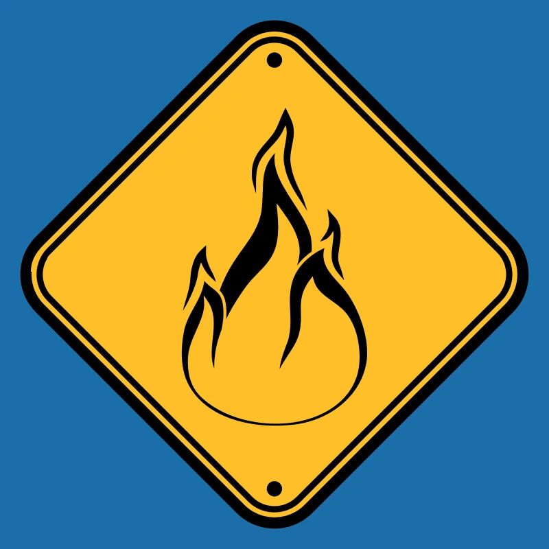 note shield warning caution caution hazard feu