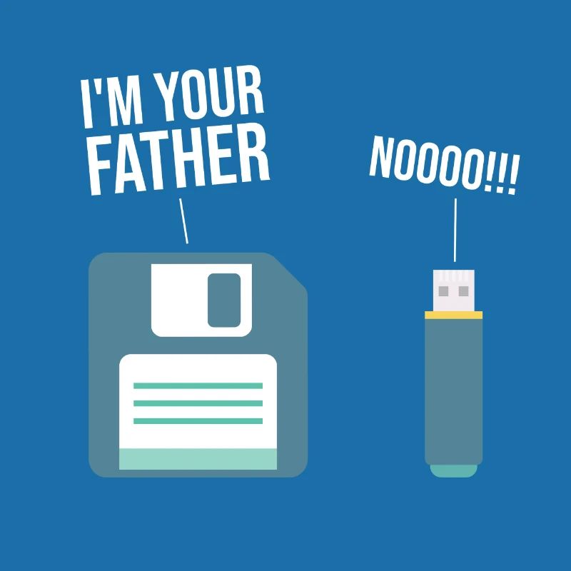 Funny 90's Floppy Disk Computer USB