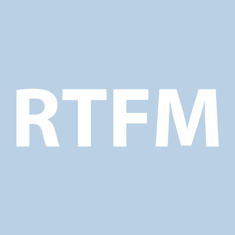 Rtfm Programming Informatik Geschenk