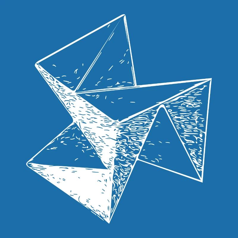 3d Triangle Vintage Cube structure