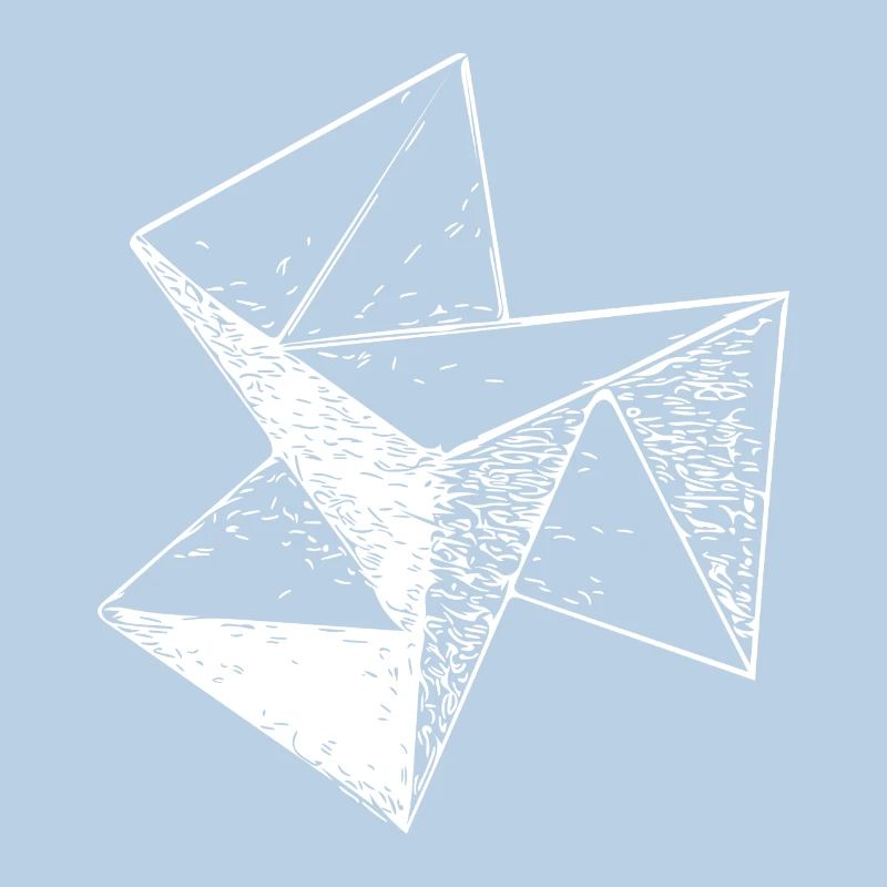 3d Triangle Vintage Cube structure