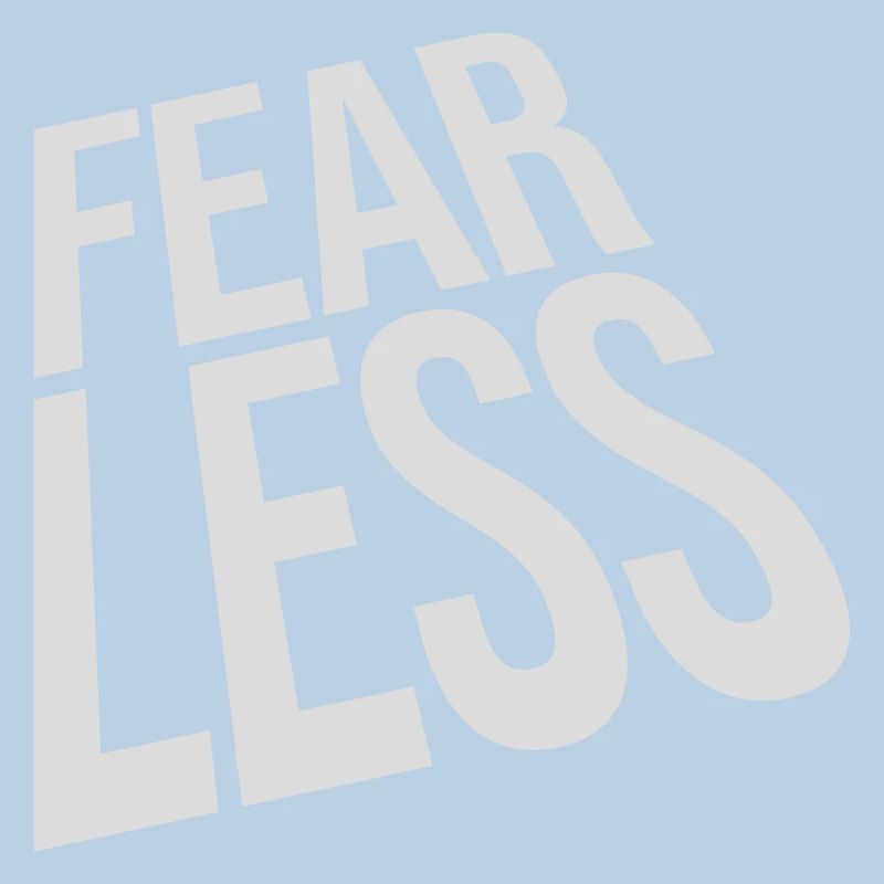 fearless Text Zitat Design