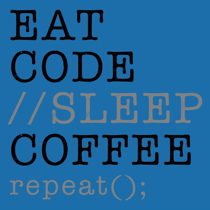 Informatik Python Programmierer essen Code Schlaf