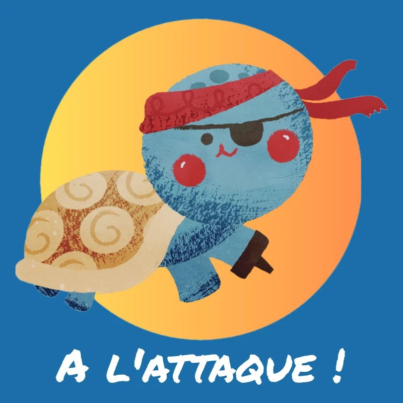 Pirate turtle, on the attack!