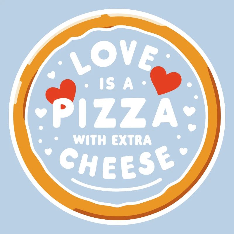 Liebe ist eine Pizza mit extra Käse