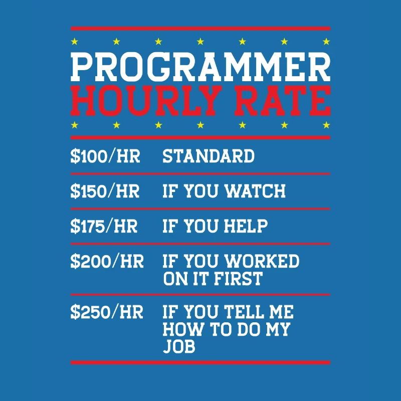 Programmeur Tarif horaire Support Codeur Main-d’œuvre IT