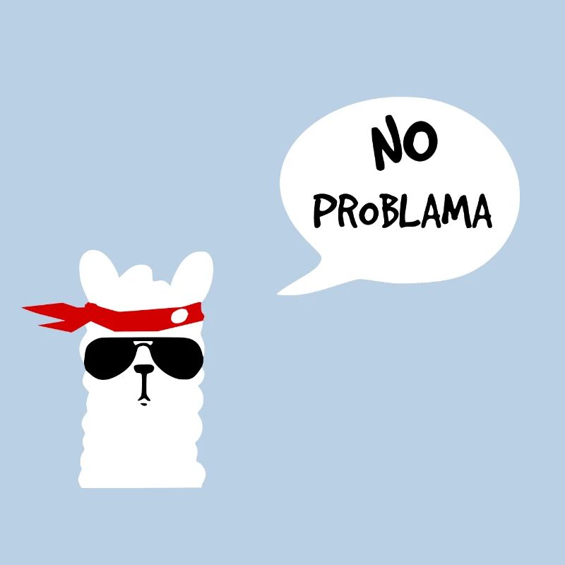 Pas de Problama Lama blanc