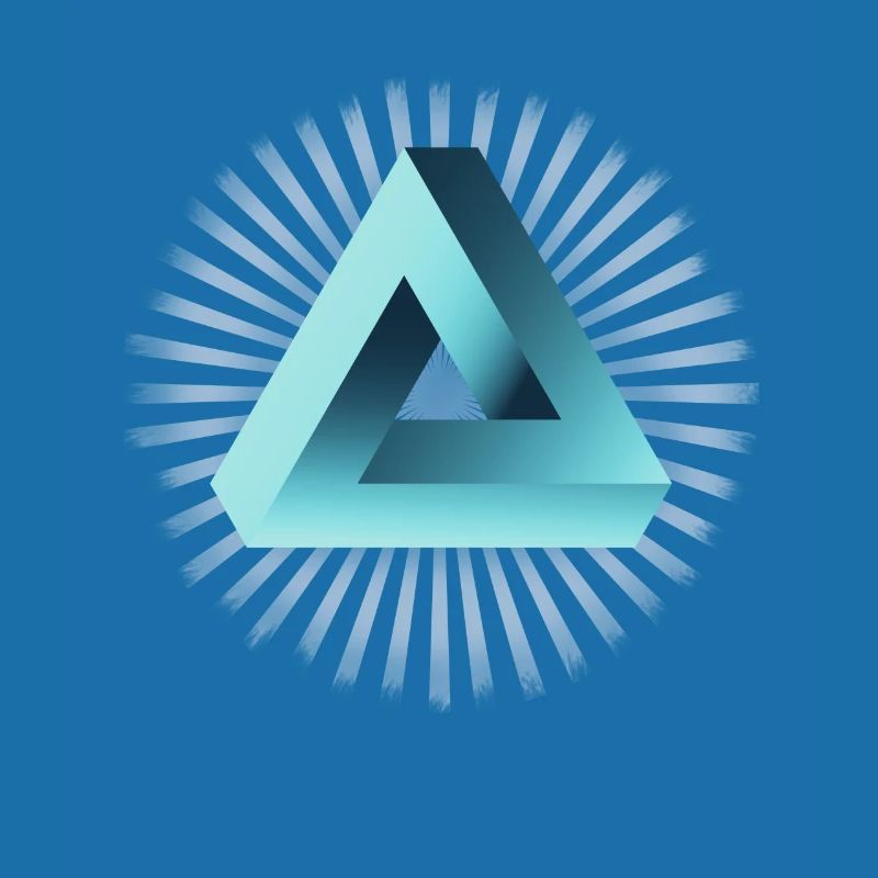 illusion illuminati triangle pyramide nerd maths