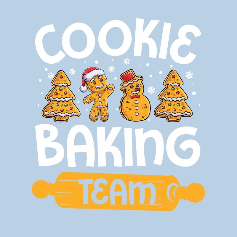 Back Team Bakers Christmas Cookie Baking Gingerbread