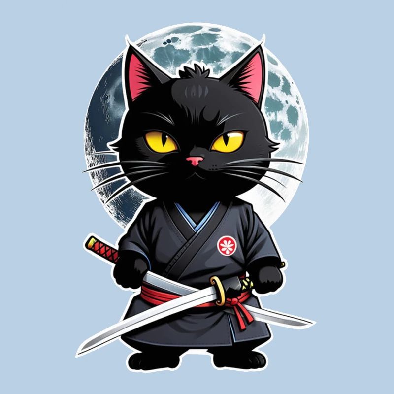Ninja Cat - Samurai Kitten