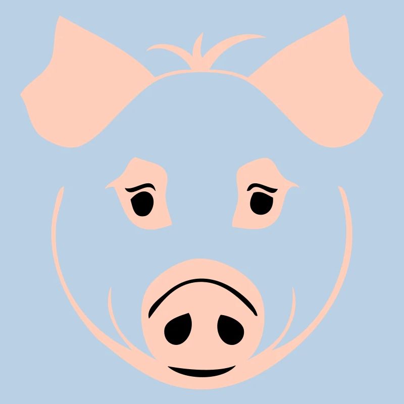 Pig in comic style