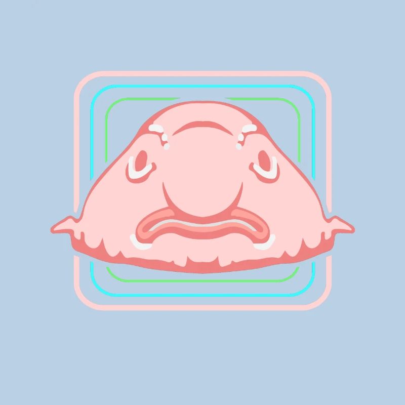 Blobfisch Tiefsee Grumpy Introvertiert Geschenk