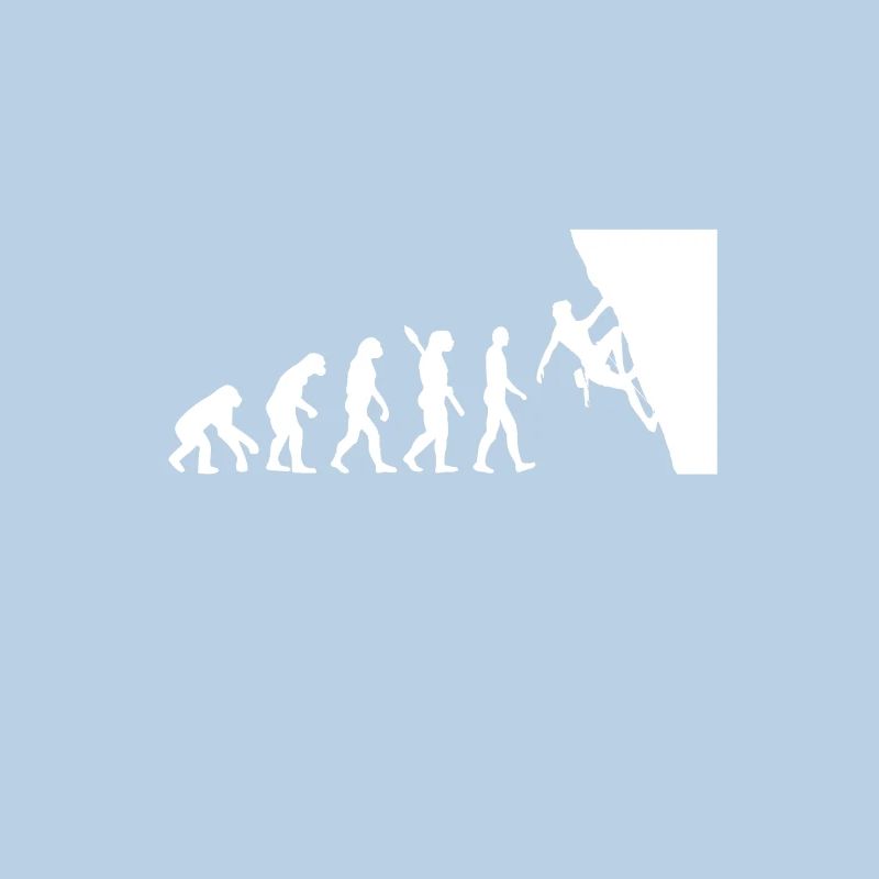 Evolution Bergsteigen Bergsteiger
