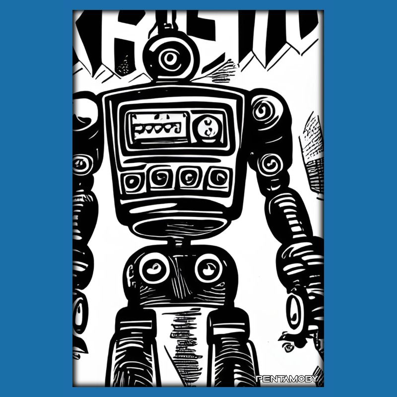Robot Comic Future Cyborg Machine Technology