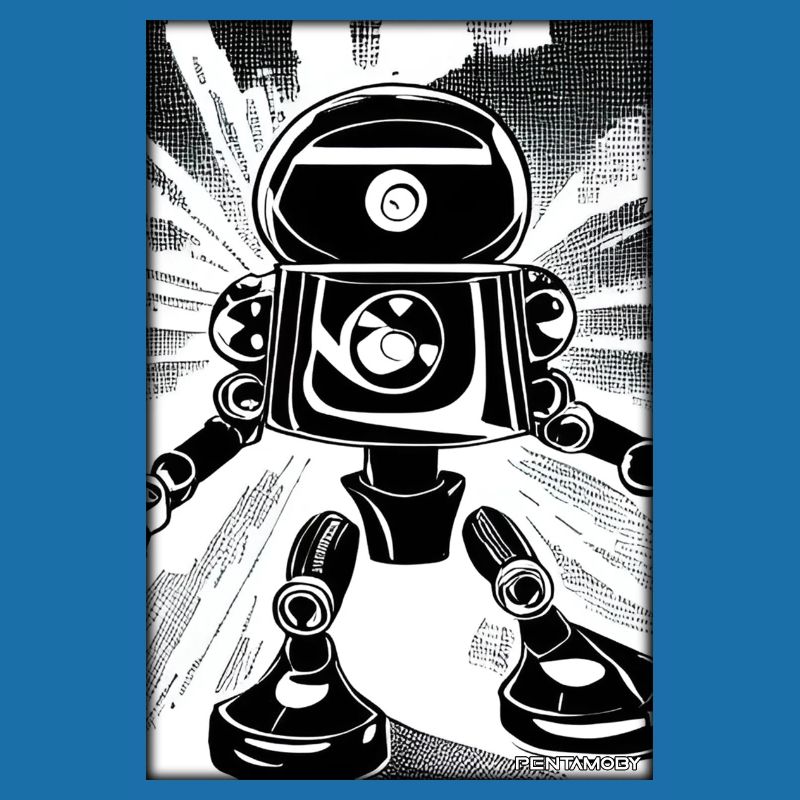 Robot Comic Future Cyborg Machine Technology