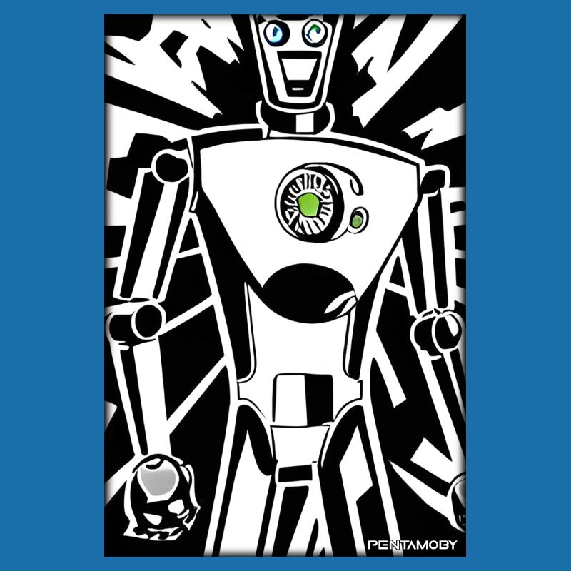 Robot Comic Future Cyborg Machine Technology