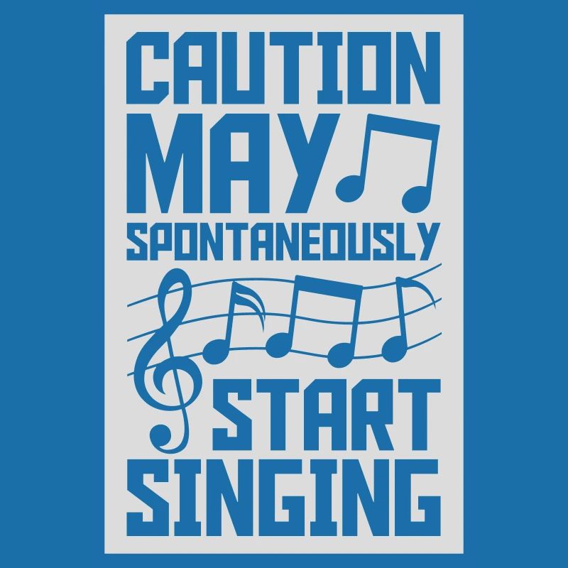 may spontaneously start singing