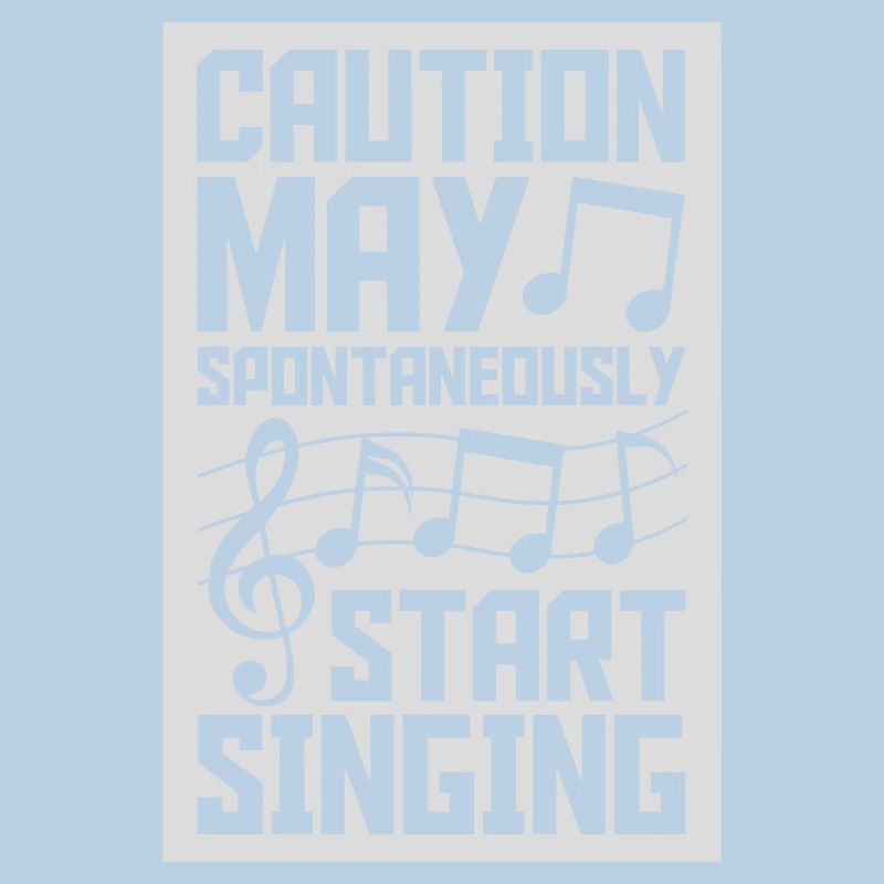may spontaneously start singing