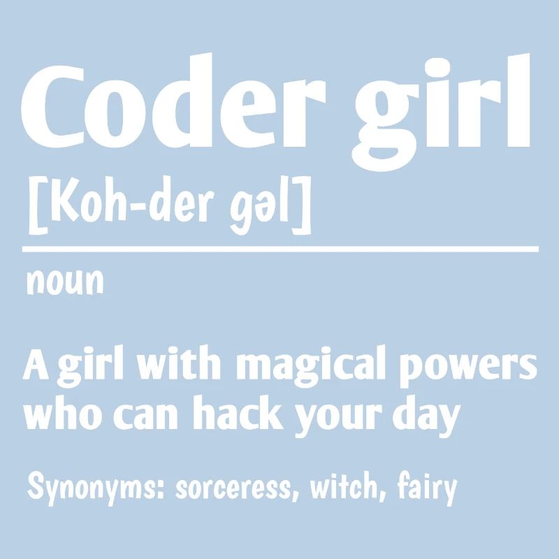 Coder Girl Definition Noun Software Developer Prog
