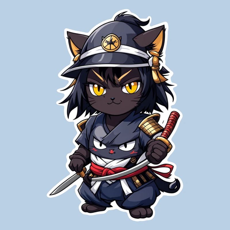 Ninja Cat - Samurai Kitten