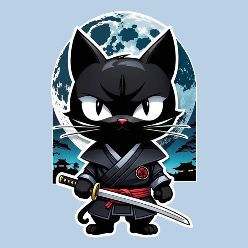 Ninja Cat - Samurai Kitten