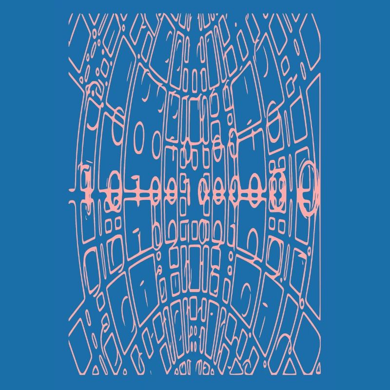 Code binaire Abstrait (rose)