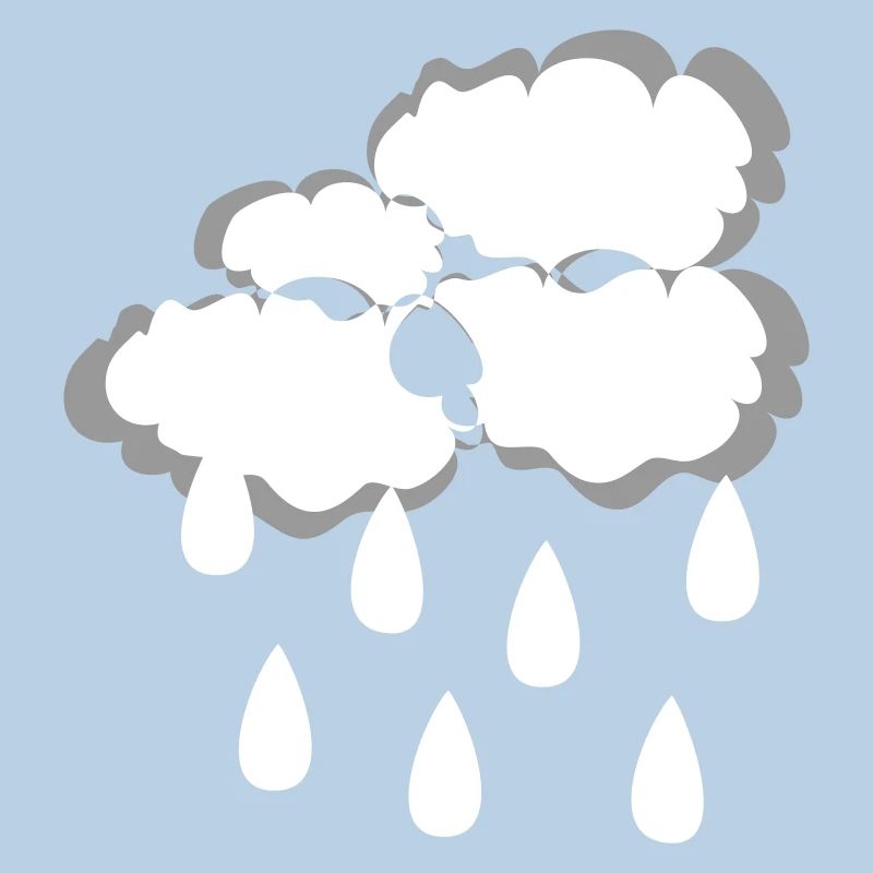 Rain cloud, vector illustration