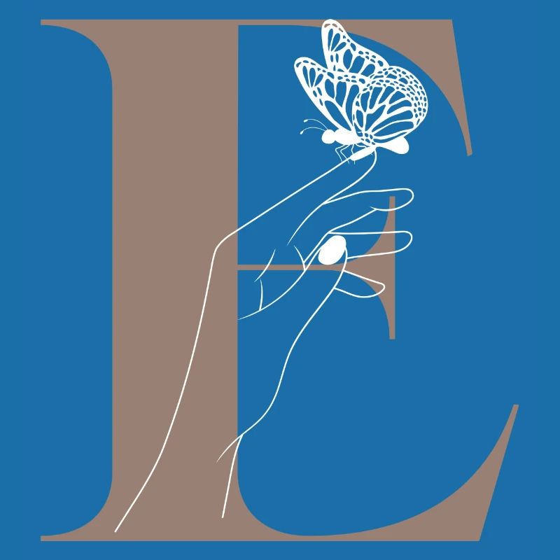 Letter E Magic Butterfly